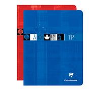 Clairefontaine 3727C - Lote de 5 cuadernos de trabajo prácticos, 80 páginas, 17 x 22 cm, cuadrados, 90 g y lisos, 125 g, tapas de tarjeta recubiertas aleatorias