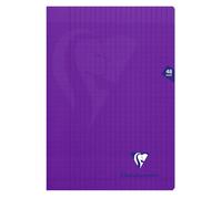 Clairefontaine 373101C Mimesys - Cuaderno (48 páginas, 21 x 29,7 cm, 90 g, cuadriculado, tapa de polipropileno), color morado