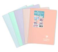 Clairefontaine 376481C - Cuaderno de espiral Koverbook Blush (A4, 21 x 29, 7 cm, 160 páginas grandes azulejos, Papel blanco 90 g, Cubierta de polietileno opaca color aleatorio