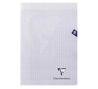 Clairefontaine 393101C - Cuaderno grapado Mimesys incoloro, A4, 21 x 29, 7 cm, 48 páginas, azulejos grandes, papel Clairefontaine blanco, 90 g, cubierta de poliuretano