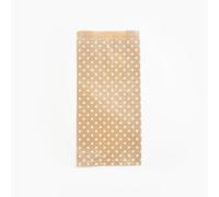 Clairefontaine - Ref 394107C - Bolsas de bolsillo Kraft (paquete de 50 bolsas) - Tamaño de 15 x 32 x 6 cm, tamaño extensible de 5 cm, apto para regalos y compras - Estrellas blancas