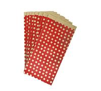 Clairefontaine 394110C - Bolsa de 50 fundas Kraft, 15 x 31 + 6 cm, diseño de fondo rojo