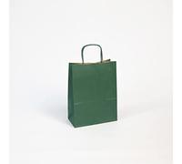 Clairefontaine 395610C - Pack de 25 bolsas de papel kraft resistentes y prácticas, 110 g, 16 x 8 x 21 cm, color verde