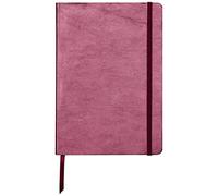 Clairefontaine 400093C - Cuaderno flexible de 14, 8 x 21 cm, 144 páginas a rayas, tapa cereza