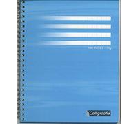 Clairefontaine 403C Calligraphe - Cuaderno de espiral (17 x 22 cm, 90 hojas, 70 g, 5 unidades), varios colores