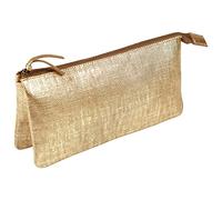 Clairefontaine 410030C - Estuche Slim Kleo-Pathra 19,5 x 2,5 x 4 cm, piel de cordero, bronce