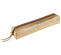 Clairefontaine 410030C, Estuche Slim Kleo-Pathra 19, 5 x 2, 5 x 4 cm, piel de cordero, bronce