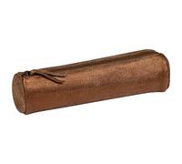 Clairefontaine 410030C - Estuche Slim Kleo-Pathra 19,5 x 2,5 x 4 cm, piel de cordero, bronce