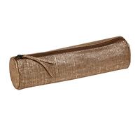 Clairefontaine 410030C - Estuche Slim Kleo-Pathra 19,5 x 2,5 x 4 cm, piel de cordero, bronce
