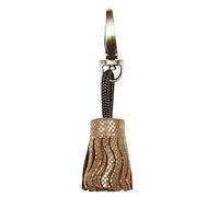 Clairefontaine 410064C - Llavero Kleo-Pathra 4 x 2,5 cm, piel de cordero, color dorado