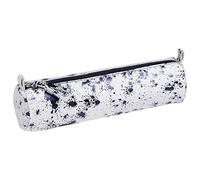 Clairefontaine 410112C - Carretilla escolar redonda con diseño de tarchas de tinta azul oscuro (diámetro 5,5 x 22 cm, piel de cordero y ante I, suministros escolares I, estuche de lápices de colores