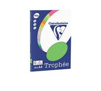 Clairefontaine - Pack de hojas, Blanco, A4, 50 hojas, 160 g/m2 (CLAIRALFA)
