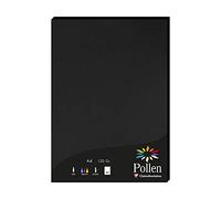 Clairefontaine 4298C - Un étui de 50 feuilles Pollen 21x29,7 cm 120g, Noir