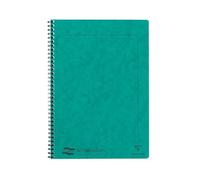 Clairefontaine 4863Z A Notemakers Europa Green Cuaderno de espiral - A4 21x29,7 cm - 120 páginas rayadas desmontables - Papel blanco de 90 g / m2 - Cubierta de tarjeta brillante