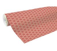 Clairefontaine 50 M x 70 cm rojo diseño geométrico papel Kraft papel de regalo