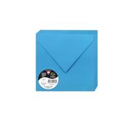 Clairefontaine 50023 C Pack de 20 sobres 16,50 x 16,50 x 0,10 cm, color azul turquesa 16,50 x 16,50 x 0,10
