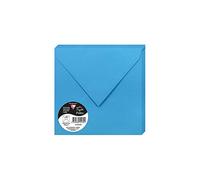 Clairefontaine 50023 C Pack de 20 sobres 16,50 x 16,50 x 0,10 cm, color azul turquesa 16,50 x 16,50 x 0,10