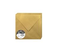Clairefontaine 50023 C Pack de 20 sobres 16, 50 x 16, 50 x 0, 10 cm, color dorado 16, 50 x 16, 50 x 0, 10