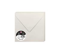 Clairefontaine 50023 C Pack de 20 sobres 16,50 x 16,50 x 0,10 cm, color gris perla 16,50 x 16,50 x 0,10