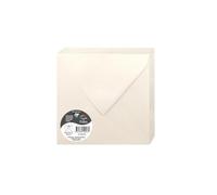 Clairefontaine Pack de 20 sobres 50023 C 16,50 x 16,50 x 0,10 cm Color Ivoire Irisé
