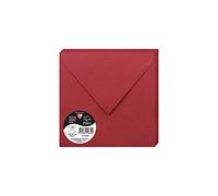 Clairefontaine 50023 C Pack de 20 sobres 16,50 x 16,50 x 0,10 cm, color Rouge Groseille 16,50 x 16,50 x 0,10