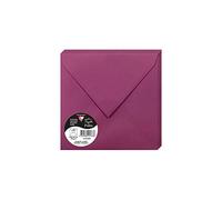 Clairefontaine 50023C Pack de 20 sobres, 16,50 x 16,50 x 0,10 cm, color frambuesa 16,50 x 16,50 x 0,10