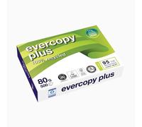Clairefontaine 50048SC - Caja de papel Evercopy Plus Reciclado contiene 5 packs. - A4, 80g/m2, Total de hojas por caja: 2500 - Color: Blanco (95 CIE)