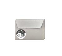 Clairefontaine 50076C - Un paquet de 20 enveloppes Pollen auto-adhésives 11,4x16,2 cm 120g, Argent