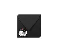 Clairefontaine 50078 C Pack de 20 sobres Pollen 140 x 140 mm, color negro 14 x 14 x 0.10