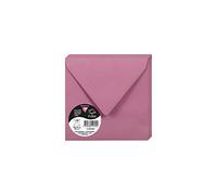 Clairefontaine 50078 C Pack de 20 sobres Pollen 140 x 140 mm, color Rose Hortensia 14 x 14 x 0.10