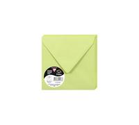 Clairefontaine 50078 C Pack de 20 sobres Pollen 140 x 140 mm, color verde brote 14 x 14 x 0.10
