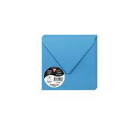 Clairefontaine 50078C - Lote de 20 sobres Pollen, 140 x 140 mm, color azul turquesa 14 x 14 x 0.10