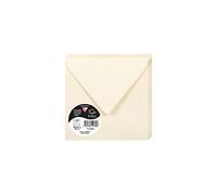 Clairefontaine 50078C - Lote de 20 sobres Pollen, 140 x 140 mm, color marfil 14 x 14 x 0.10
