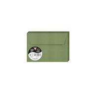 Clairefontaine 5076C - Paquete de 20 sobres autoadhesivos - Tamaño C6 11,4 x 16,2 cm - 120 g/m² - Color verde salvia - Invitación para eventos y correspondencia - Gama Polen - Papel premium liso