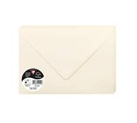Clairefontaine 5442C - Paquete de 20 sobres borrados - Tamaño C5 16,2 x 22,9 cm - 120 g/m² - Color marfil - Invitación para eventos y correspondencia, gama Polen - Papel premium liso