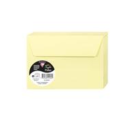 Clairefontaine 5456C - Un Paquet de 20 Enveloppes Pollen - Format C6 (11,4x16,2cm) - 120g - Enveloppes Auto-Adhésives - Canari