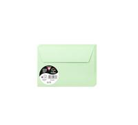 Clairefontaine 5476C - Un Paquet de 20 Enveloppes Pollen - Format C6 (11,4x16,2cm) - 120g - Enveloppes Auto-Adhésives - Vert