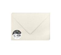 Clairefontaine 55013C - Pack de 20 sobres pollen engomados (16, 2 x 22, 9 cm, 100 % reciclado, 120 g), color natural