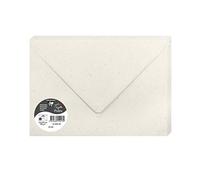 Clairefontaine 55013C - Pack de 20 sobres pollen engomados (16, 2 x 22, 9 cm, 100 % reciclado, 120 g), color natural