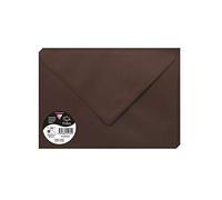Clairefontaine 5652 C Pack de 20 sobres 16,20 x 22,90 x 0,10 cm, color chocolate 16.20 x 22.90 x 0.10