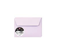 Clairefontaine 5866C - Un Paquet de 20 Enveloppes Pollen - Format C6 (11,4x16,2cm) - 120g - Enveloppes Auto-Adhésives - Lilas