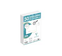 Clairefontaine 5926C - Paquete de 50 sobres blancos C6 - 114 x 162 mm - Presellados - Autoadhesivos - 80 g/m²
