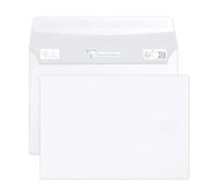 Clairefontaine 5946C - Caja de 500 sobres blancos C6 - 114 x 162 mm - Autoadhesivos - 80 g/m²