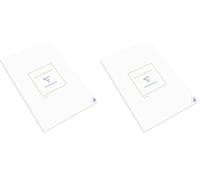 Clairefontaine 6170C - Bloc de notas 50 hojas lisas blancas - 21x29,7 cm 90g - Blanco (Paquete de 2)