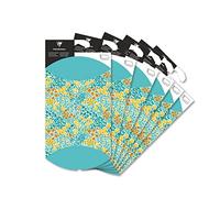 Clairefontaine 618004C - 6 bolsas de regalo plegables (tamaño pequeño, 8 x 12 cm), diseño de flores, caja de almohada