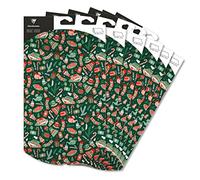 Clairefontaine 618014C - 6 bolsas de regalo plegables de gran formato, 30 x 40 cm, diseño de Navidad acogedora, caja de almohada