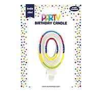 Clairefontaine 6828-0C - Vela con número 0, ideal para tarta de cumpleaños, 1 unidad