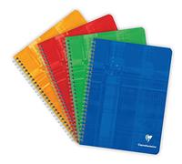Clairefontaine 68721 C Pack de 10 cuadernos sujetos 17 x 22 cm 100 páginas rayas con rayas francesas)