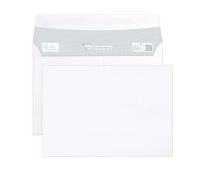 Clairefontaine 6916C - Caja de 500 sobres blancos C6 - 114 x 162 mm - Autoadhesivos - 90 g/m²