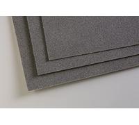 Clairefontaine 696009C Paquete de Papel Pastelmat - 5 Hojas Cartulina Especial para Pasteles Secos - A3 29,7x42 cm 360g - Antracita